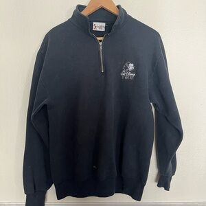 Disney Black Zip-Up Men's Sweater